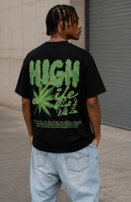 HIGH LIFE BLACK T-SHIRT