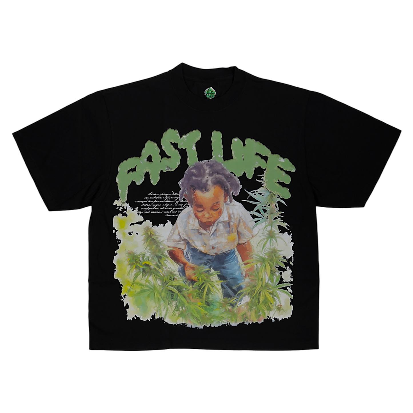 HIGH LIFE BLACK T-SHIRT